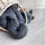 Sheep wool yarn 1 kg – DARK GREY, WoolLando