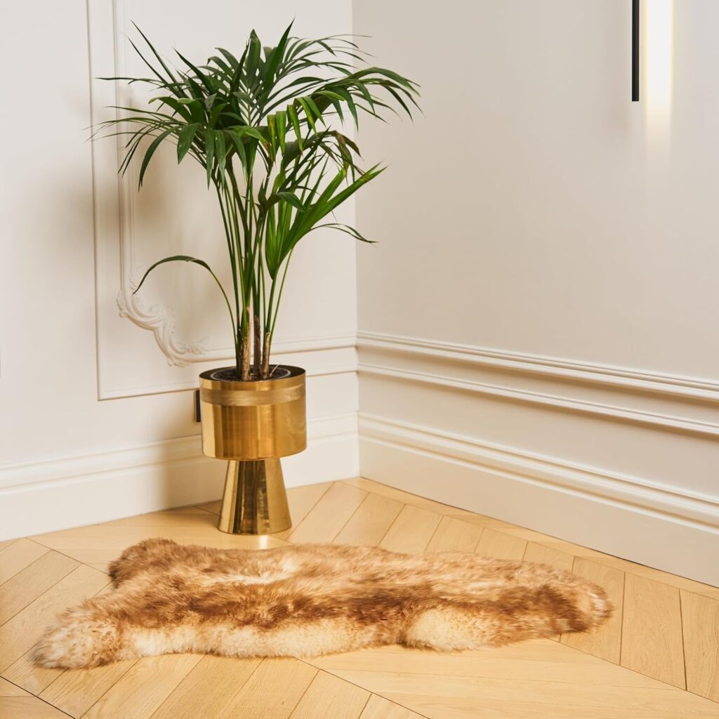 Multicolored thick merino sheepskin 80 × 120 cm, WoolLando