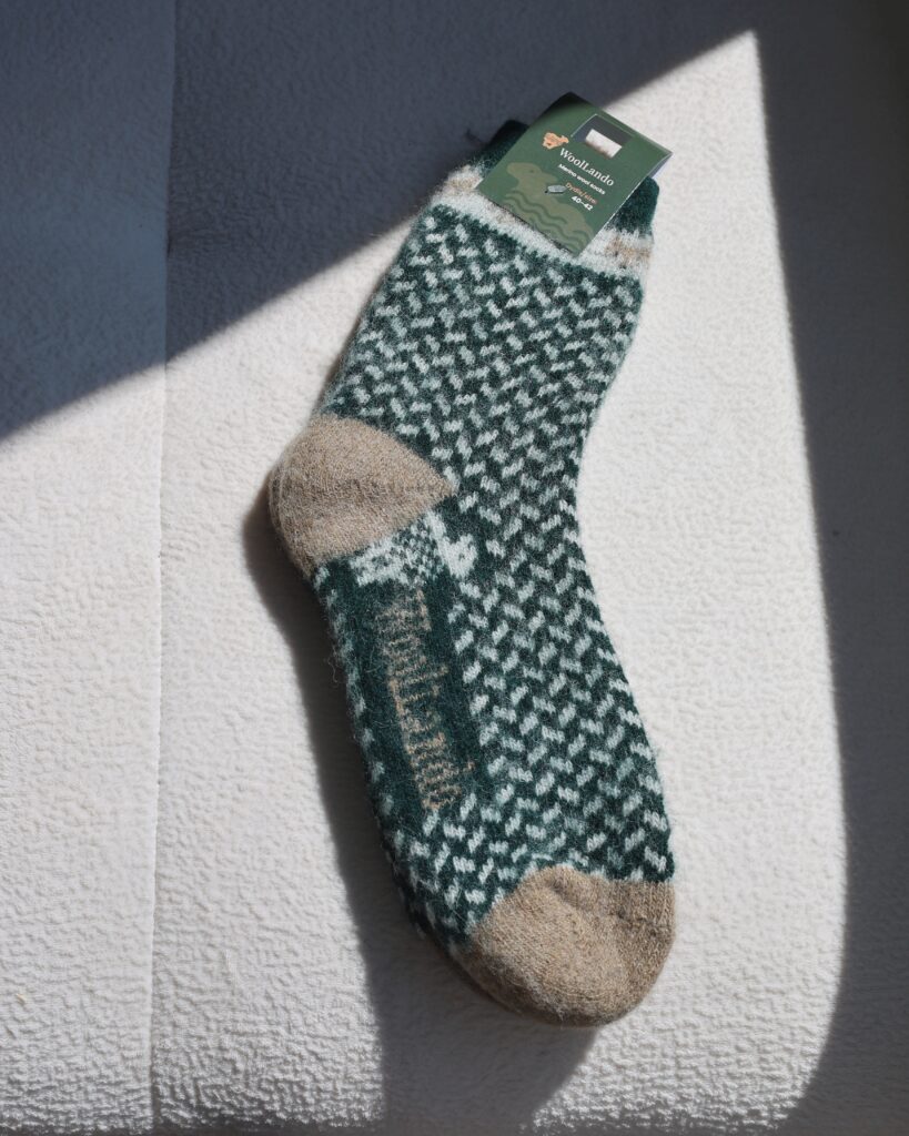 Merino wool socks GREEN FOX, WoolLando