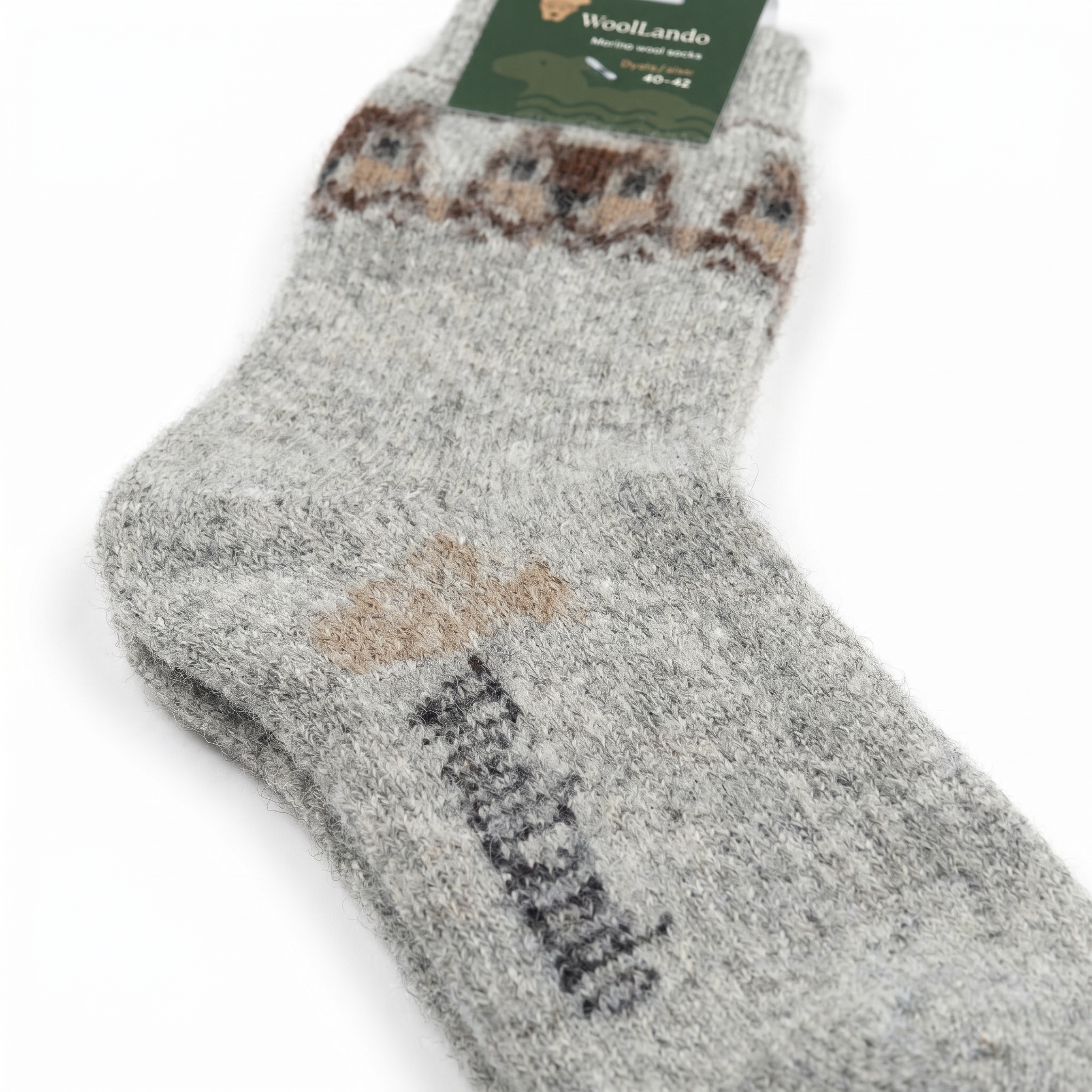 Merino wool socks SQUIRREL, WoolLando