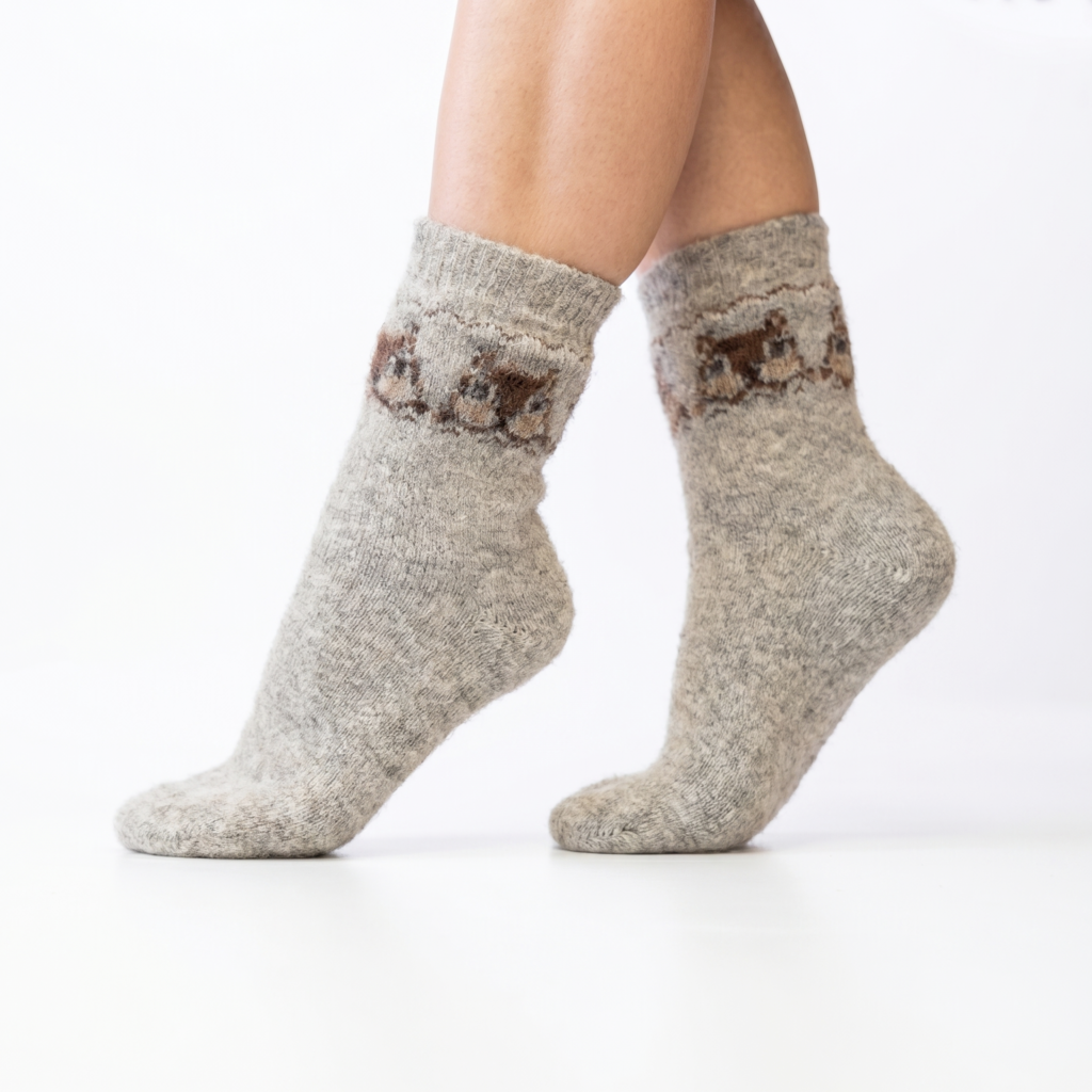 Merino wool socks SQUIRREL, WoolLando