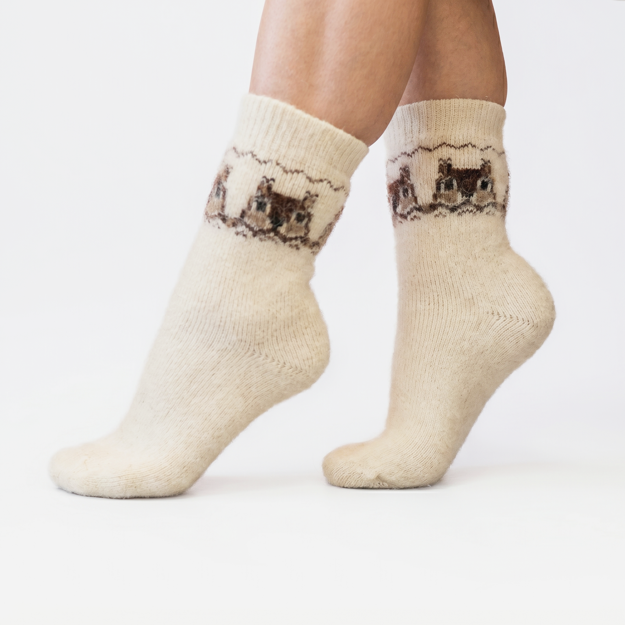 Merinowoll-Socken WHITE SQUIRREL WoolLando