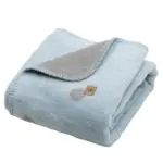 Children's soft blue cotton blanket BARI, Zaffiro