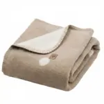 Children's light brown cotton blanket BARI, Zaffiro
