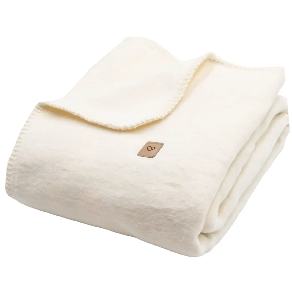 Children's white cotton blanket OSLO, Zaffiro