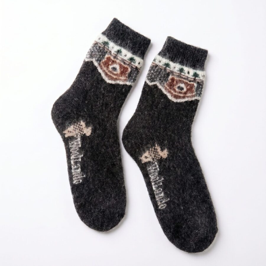 Merino wool socks BROWN BEAR, WoolLando