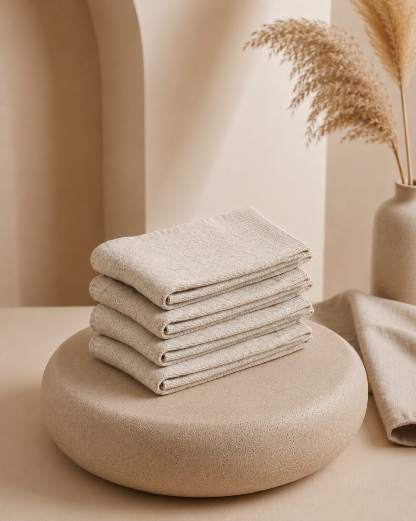 Natural fiber sock set (4 pairs) LINEN, WoolLando