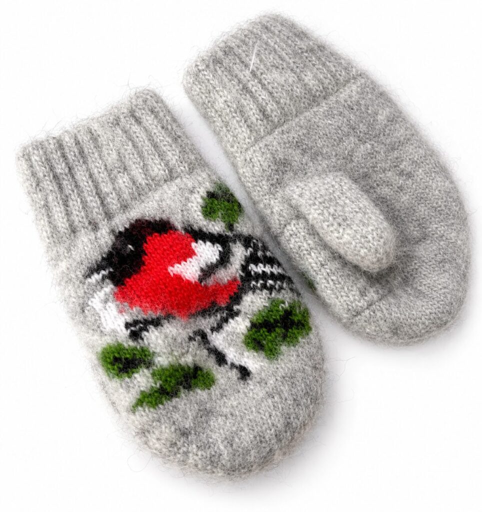 Children’s wool mittens SNOWWHITE , WoolLando