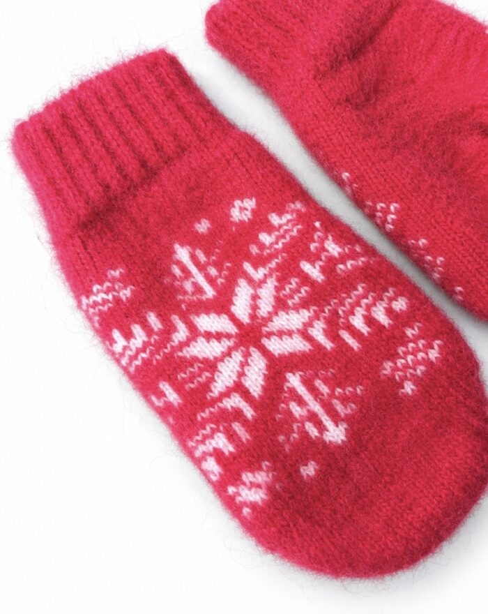 Children’s wool mittens SNOWFLAKE , WoolLando
