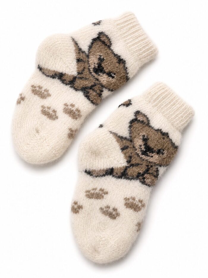 Lasten merinovillasukat TEDDY, WoolLando