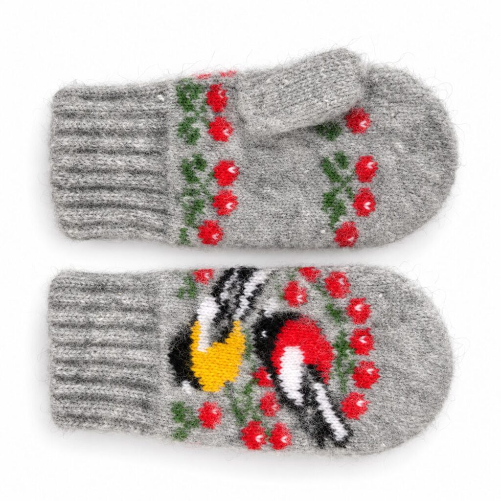 Children’s wool mittens SNOWFLAKE , WoolLando