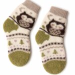 Children's merino wool socks OWL, Woollando
