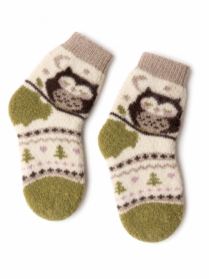 Kindersocken aus Merinowolle OWL, WoolLando