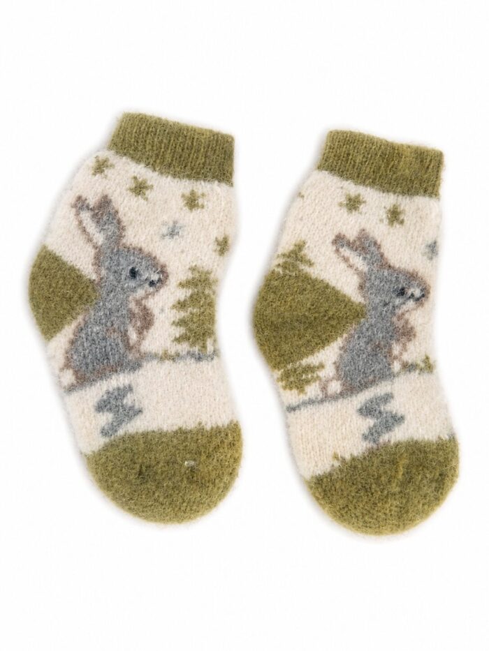 Lasten merinovillasukat RABBIT, WoolLando
