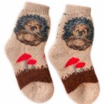 Children's merino wool socks HEDGEHOG, Woollando