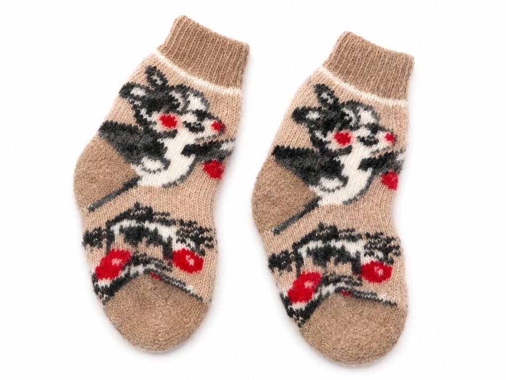 Children's merino wool socks BUNNY, Woollando