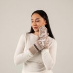 Women’s merino wool mittens LITTLE DEER, WoolLando