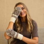 Women’s merino wool mittens FROST, WoolLando