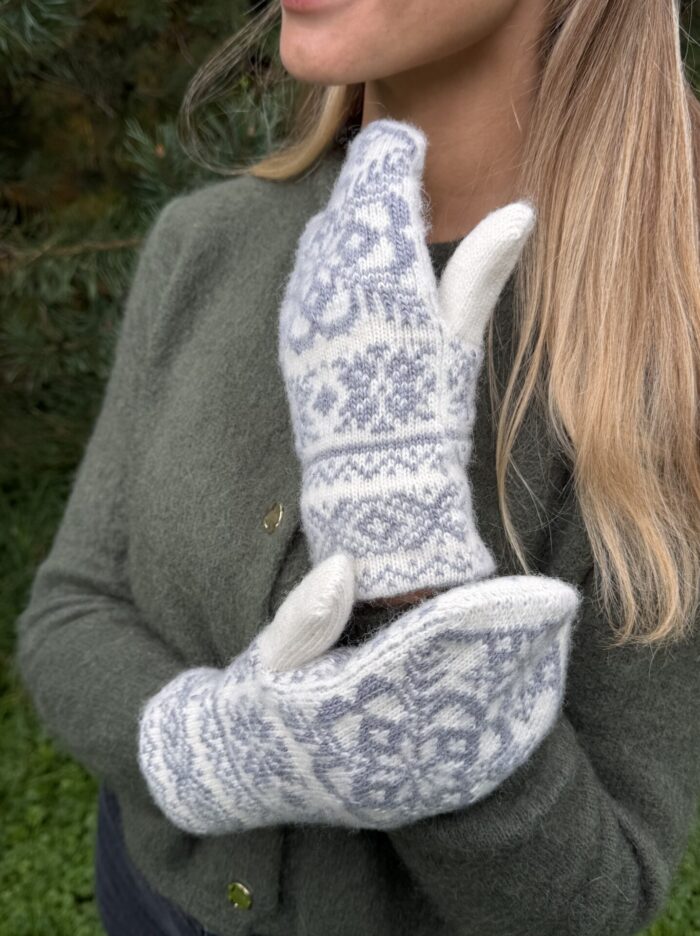 Women’s merino wool mittens BLIZZARD, WoolLando