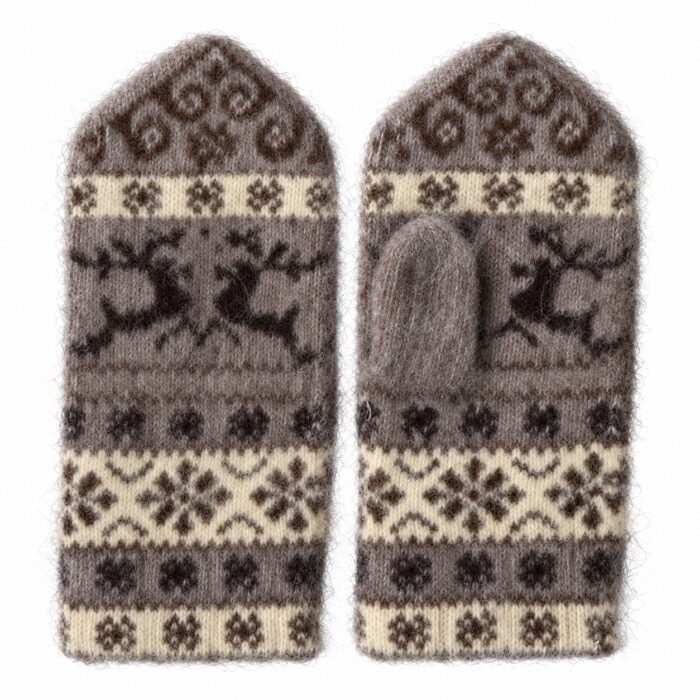 Women’s merino wool mittens WINTER, WoolLando