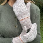 Women’s merino wool mittens FROST, WoolLando